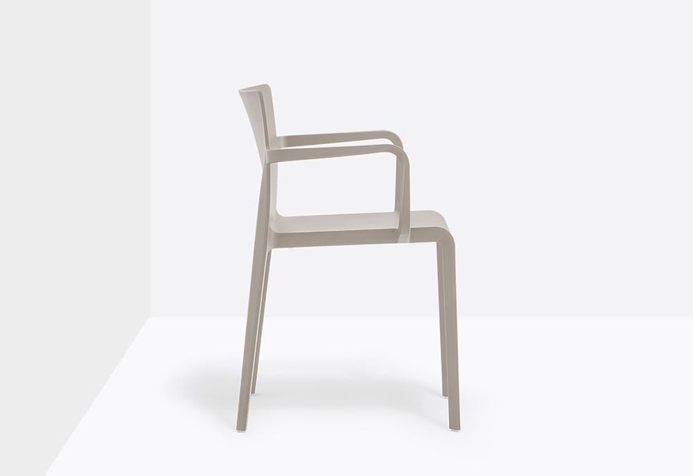 PEDRALI set de 4 chaises avec accoudoirs d'extérieur VOLT 675