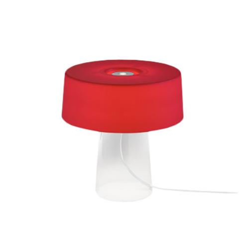 PRANDINA lampe de table GLAM SMALL T1 (Rouge opale - Verre)