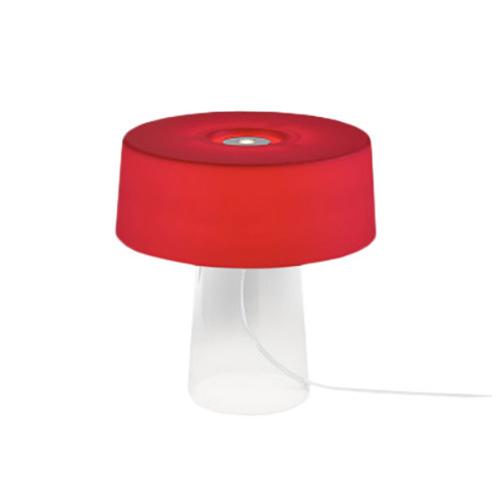 PRANDINA lampe de table GLAM SMALL T3 (Rouge opale - Verre)