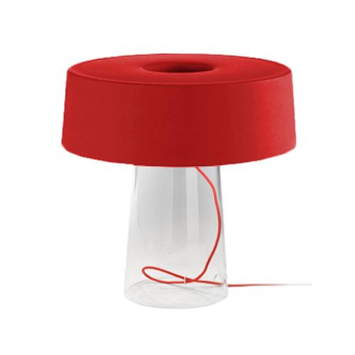 PRANDINA lampe de table GLAM T3 (Rouge opale - Verre)