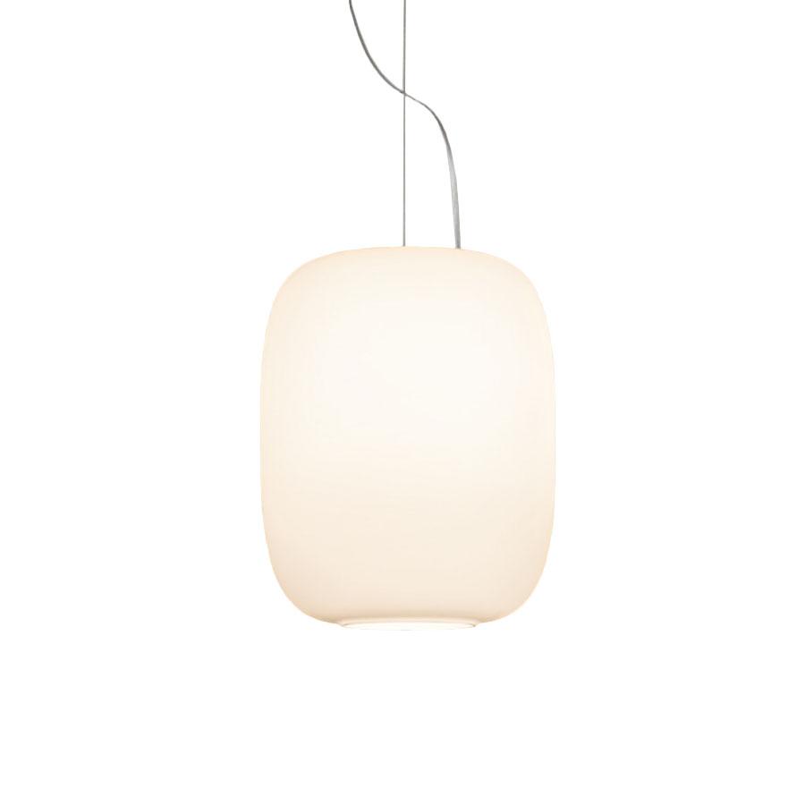 PRANDINA lampe à suspension SANTACHIARA S5 (Blanc opalin - Diffuseur en verre)
