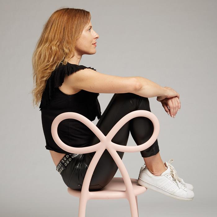 QEEBOO set de 2 chaises RIBBON CHAIR