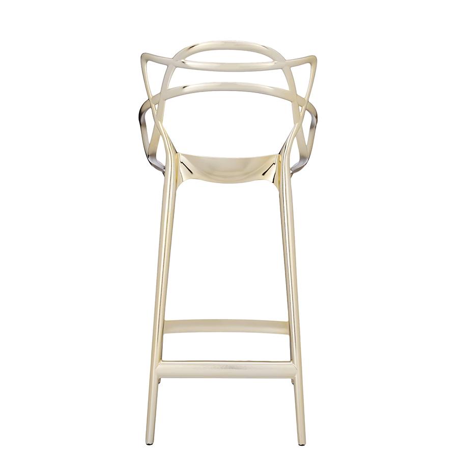 KARTELL stool MASTERS STOOL H 65 cm METAL PRECIOUS COLLECTION
