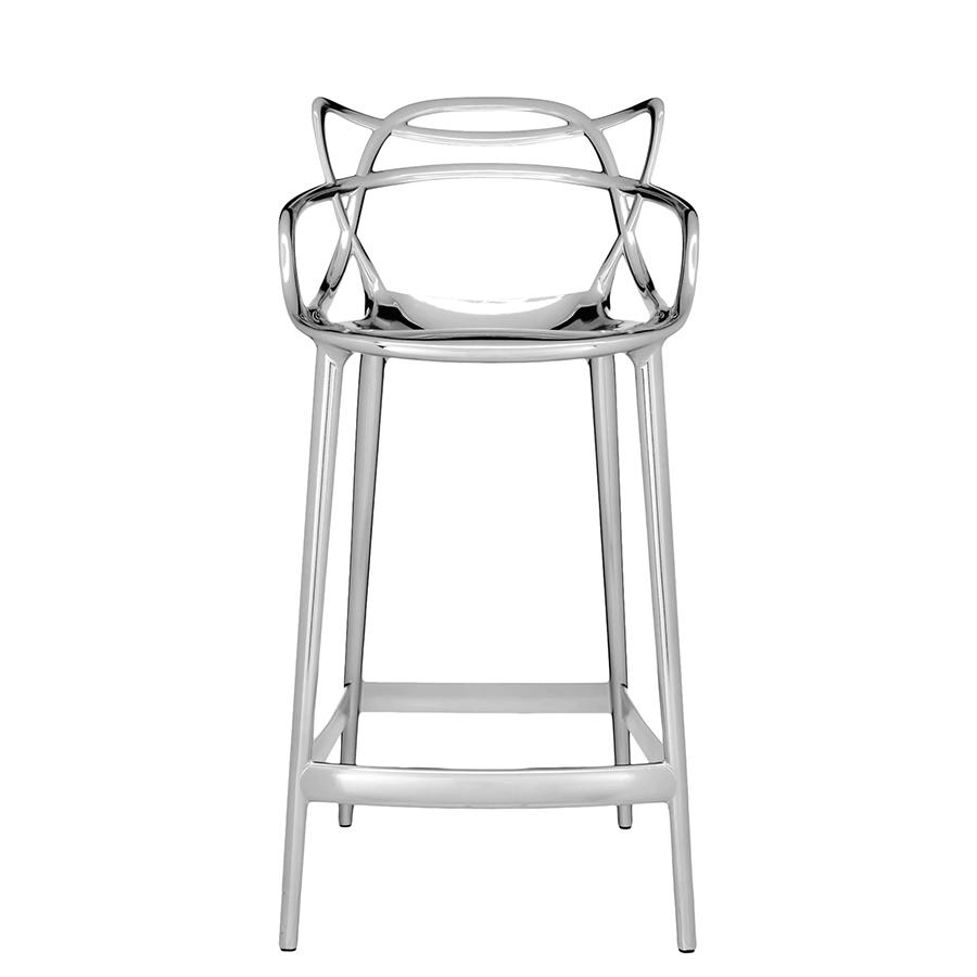KARTELL stool MASTERS STOOL H 65 cm METAL PRECIOUS COLLECTION