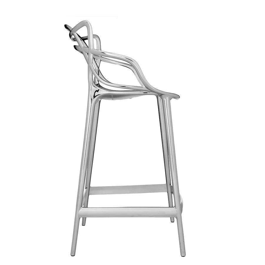 KARTELL stool MASTERS STOOL H 65 cm METAL PRECIOUS COLLECTION
