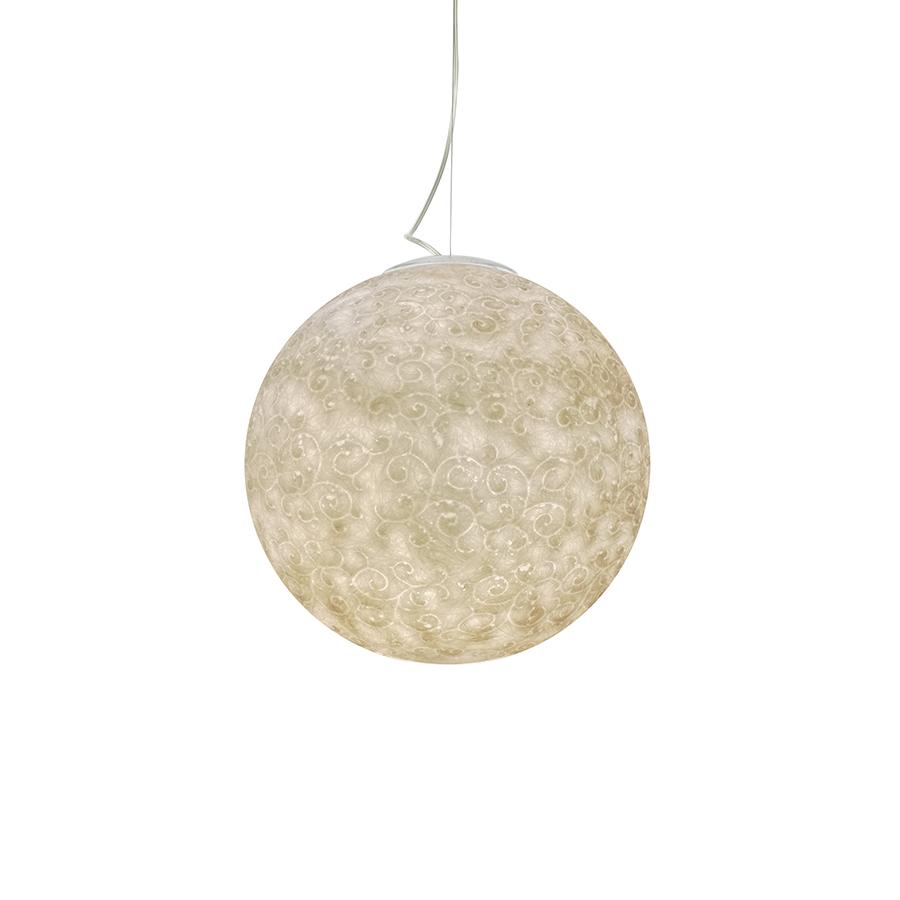 IN-ES.ARTDESIGN lampe à suspension LUNA 1 LIBERTY (Ø 35 cm - Nebulite)
