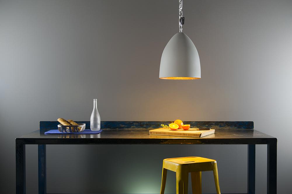IN-ES.ARTDESIGN lampe à suspension FLOWER S CEMENTO