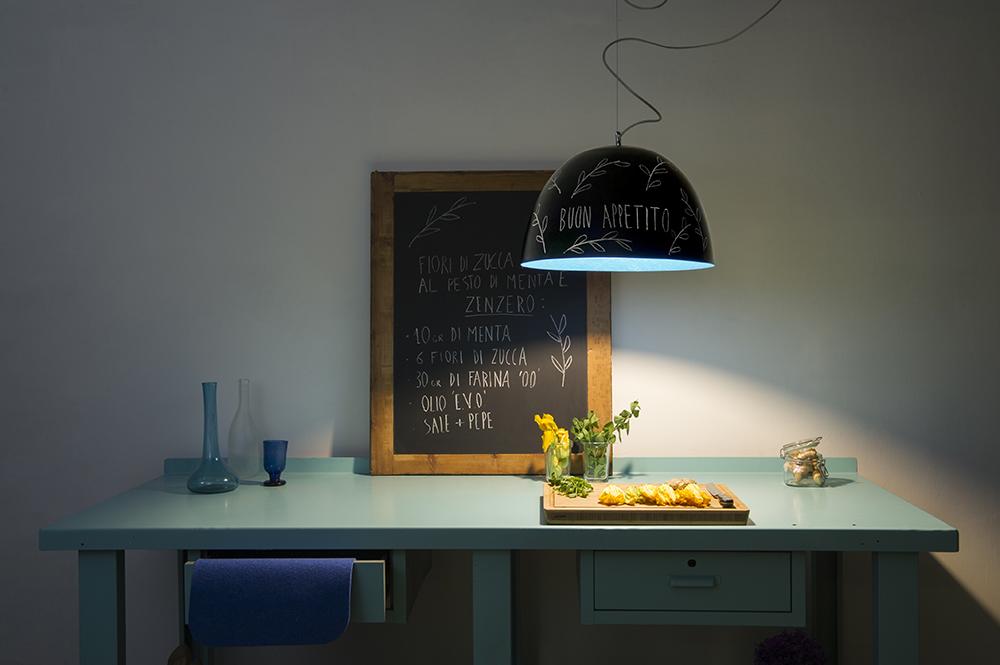 IN-ES.ARTDESIGN lampe à suspension H2O S LAVAGNA