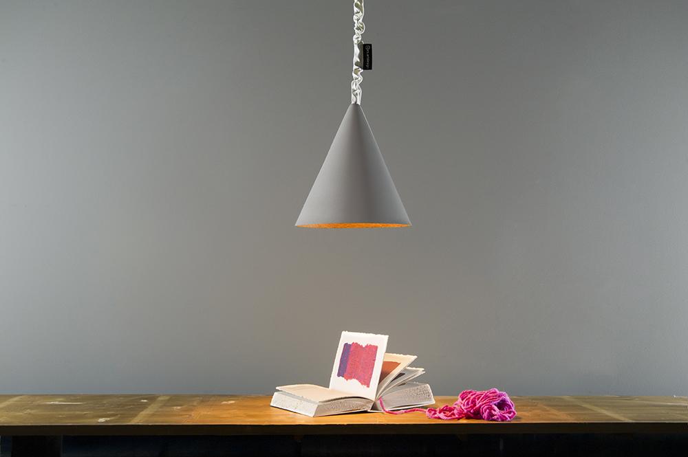 IN-ES.ARTDESIGN lampe à suspension JAZZ S CEMENTO