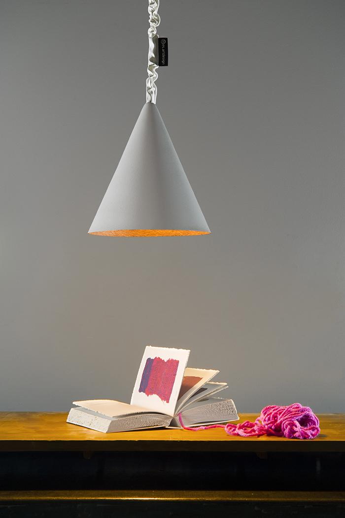 IN-ES.ARTDESIGN lampe à suspension JAZZ S CEMENTO