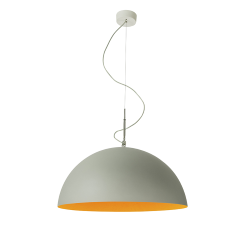 IN-ES.ARTDESIGN lampe à suspension MEZZA LUNA 1 CEMENTO