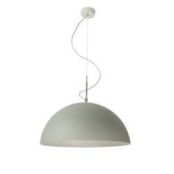 IN-ES.ARTDESIGN lampe à suspension MEZZA LUNA 1 CEMENTO