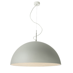 IN-ES.ARTDESIGN lampe à suspension MEZZA LUNA 2 CEMENTO