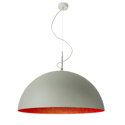 IN-ES.ARTDESIGN lampe à suspension MEZZA LUNA 2 CEMENTO