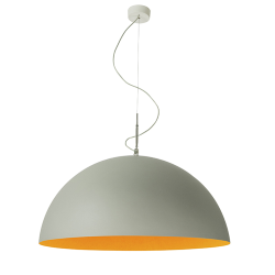 IN-ES.ARTDESIGN lampe à suspension MEZZA LUNA 2 CEMENTO