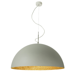IN-ES.ARTDESIGN lampe à suspension MEZZA LUNA 2 CEMENTO
