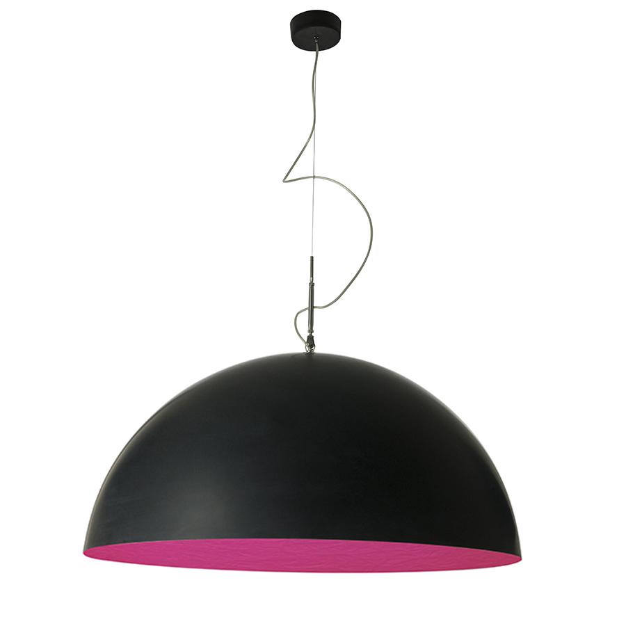 IN-ES.ARTDESIGN lampe à suspension MEZZA LUNA 2 LAVAGNA