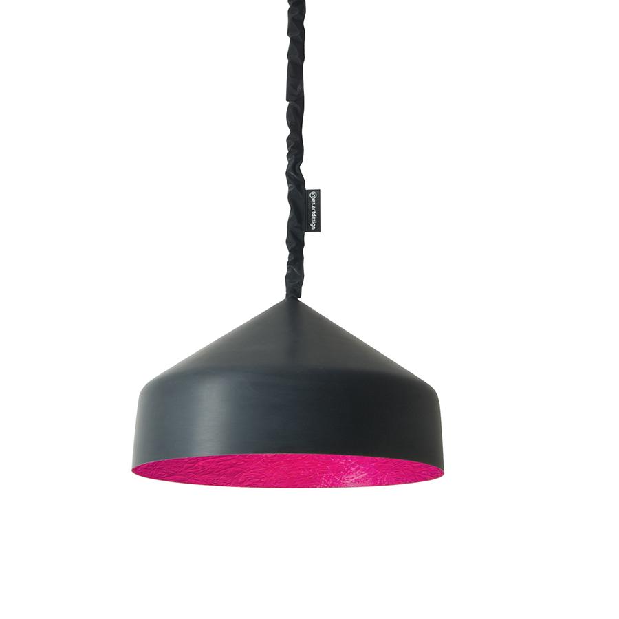 IN-ES.ARTDESIGN lampe à suspension CYRCUS LAVAGNA (Intérieur magenta - Résine effet tableau blanc et