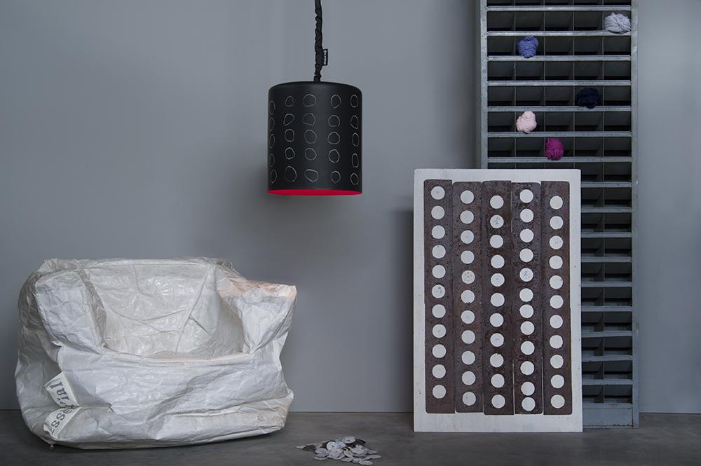 IN-ES.ARTDESIGN suspension lamp BIN LAVAGNA