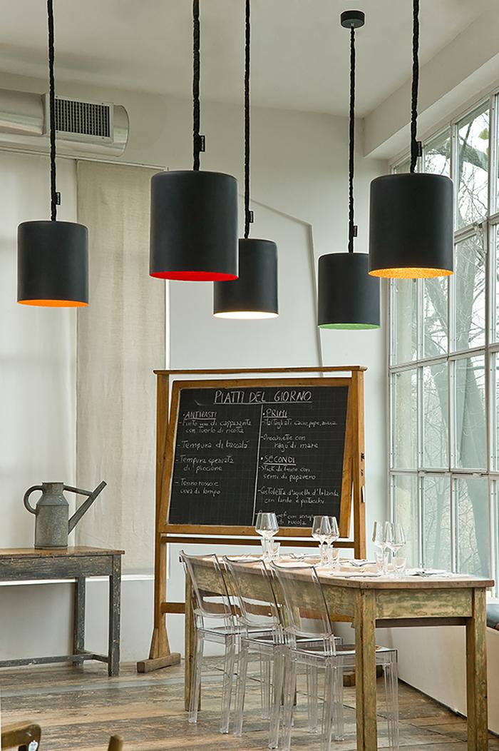 IN-ES.ARTDESIGN suspension lamp BIN LAVAGNA