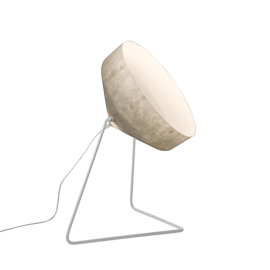 IN-ES.ARTDESIGN lampadaire CYRCUS F NEBULA (Base blanche - acier et Nebulite)