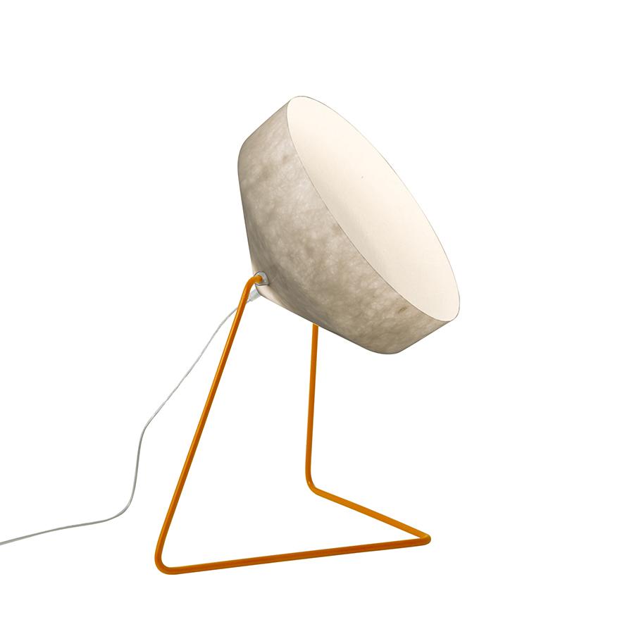 IN-ES.ARTDESIGN lampadaire CYRCUS F NEBULA (Base orange - acier et Nebulite)