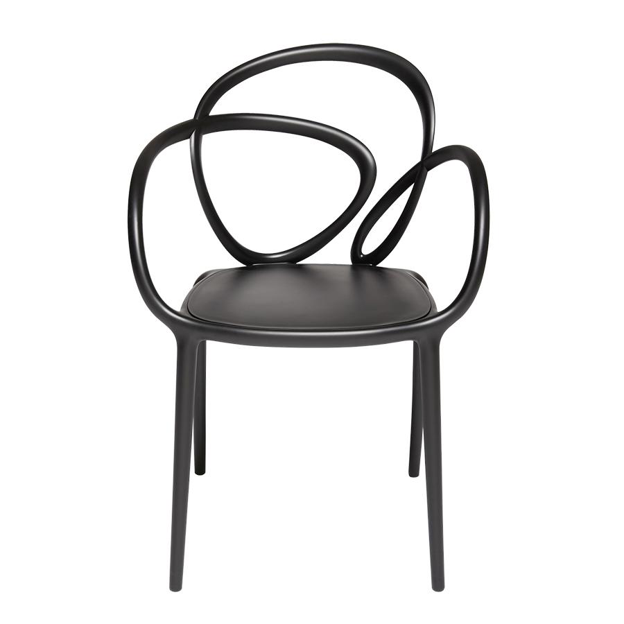 QEEBOO set de 2 chaises LOOP CHAIR sans coussin (Noir - Polypropylène)