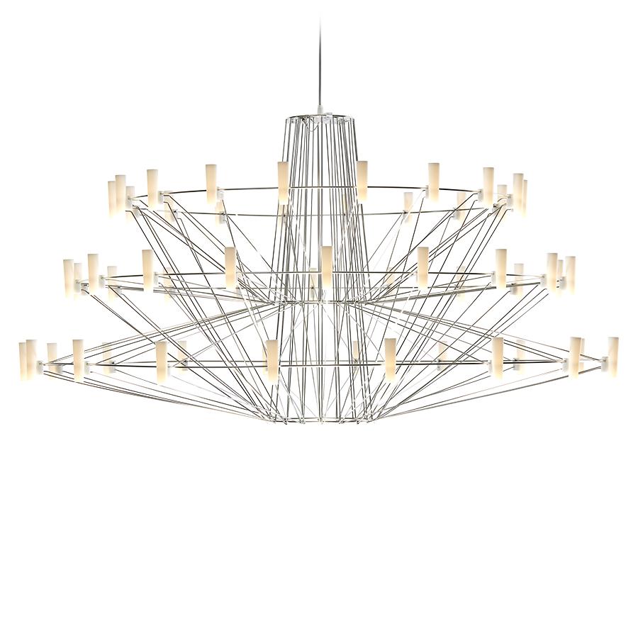 MOOOI lampe à suspension COPPELIA LARGE (Chrome - acier et polycarbonate)