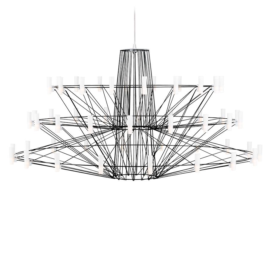 MOOOI lampe à suspension COPPELIA LARGE (Noir - acier et polycarbonate)