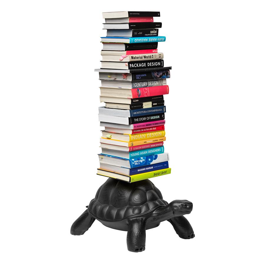 QEEBOO bibliothèque verticale TURTLE CARRY BOOKCASE (Noir - Polyéthylène)
