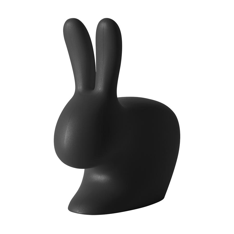 QEEBOO chaise RABBIT CHAIR (Noir - Polyéthylène)