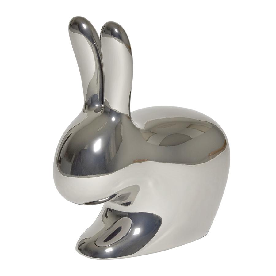 QEEBOO chaise RABBIT CHAIR METAL FINISH (Argent - Polyéthylène)