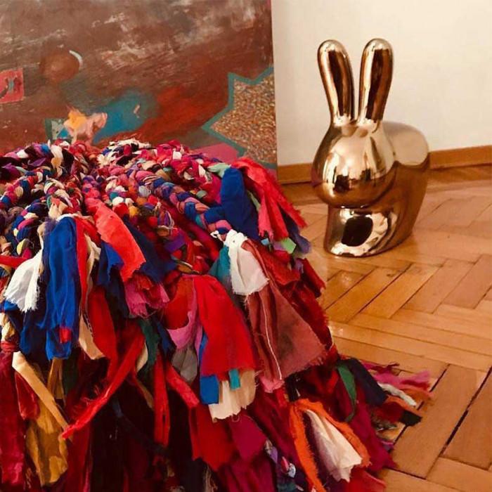 QEEBOO chaise RABBIT CHAIR METAL FINISH