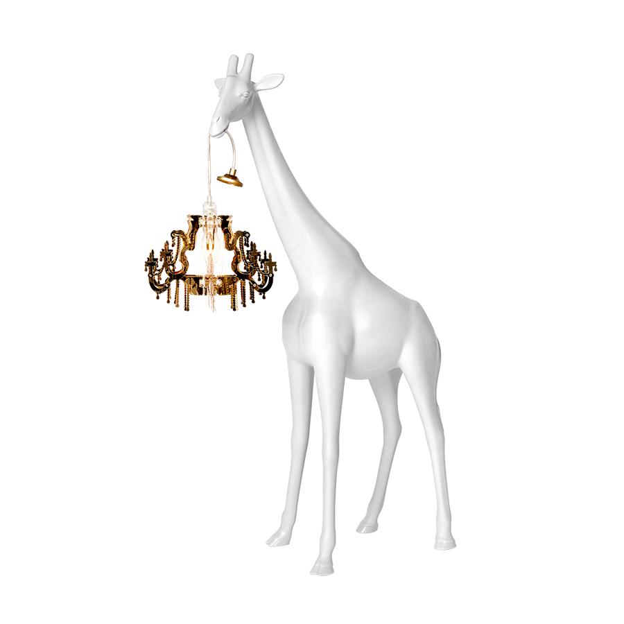 QEEBOO lampadaire GIRAFFE IN LOVE XS (Blanc - Polyéthylène)
