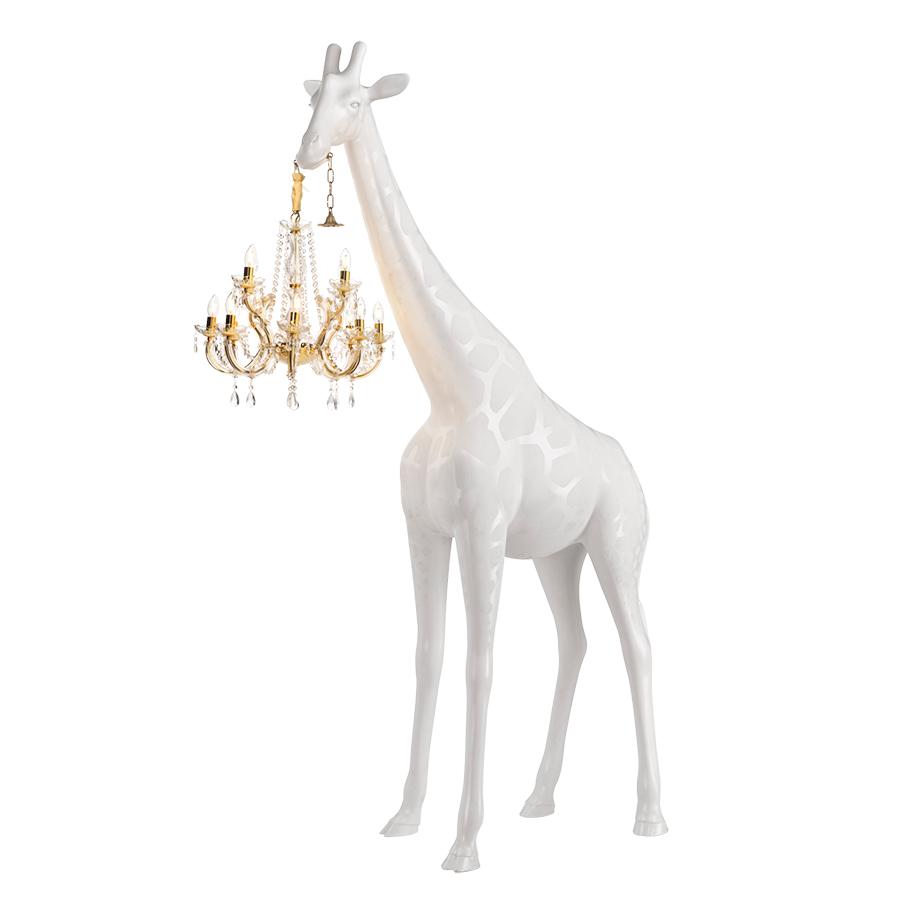 QEEBOO lampadaire GIRAFFE IN LOVE M (Blanc - Polyéthylène)