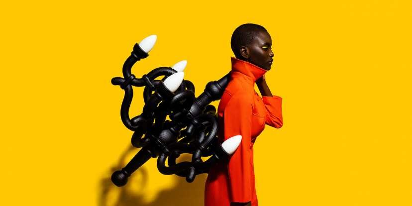 QEEBOO outdoor floor lamp FALLEN CHANDELIER M