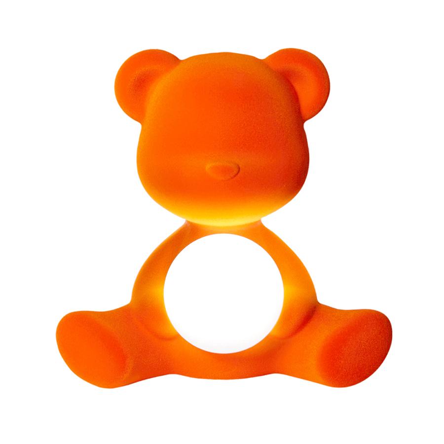 QEEBOO lampe de table TEDDY GIRL VELVET FINISH (Orange - Polyéthylène et velours)
