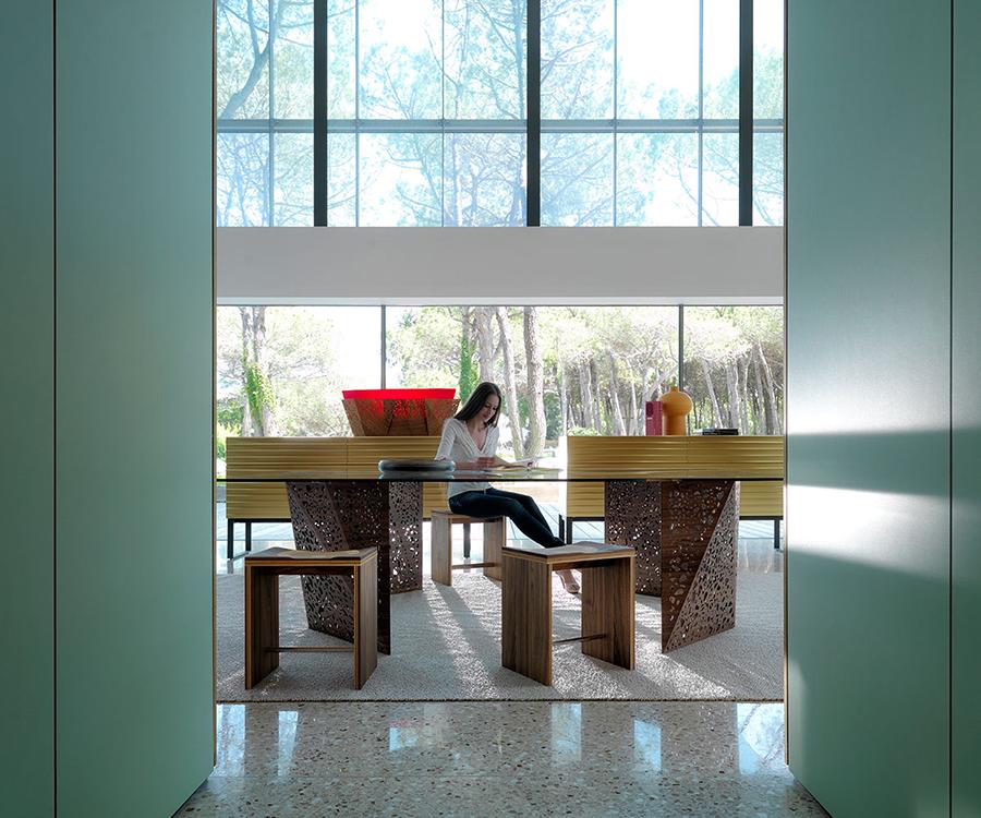 HORM table rectangulaire RIDDLED TABLE