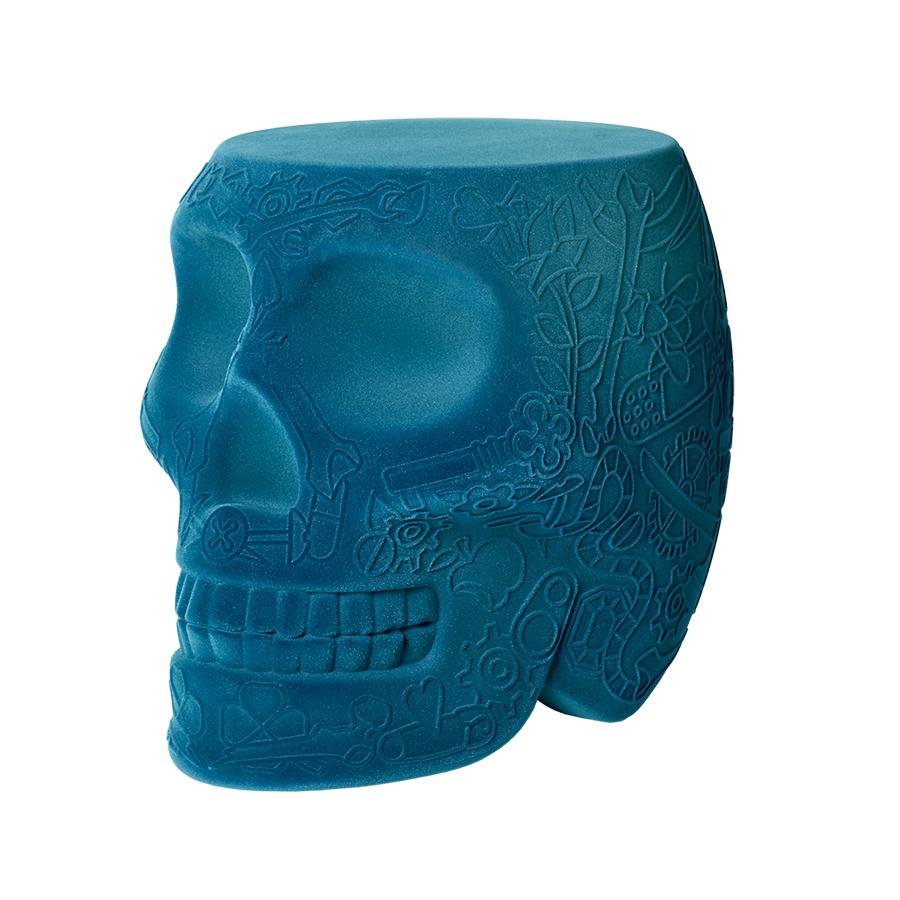 QEEBOO MEXICO STOOL AND SIDE TABLE VELVET FINISH