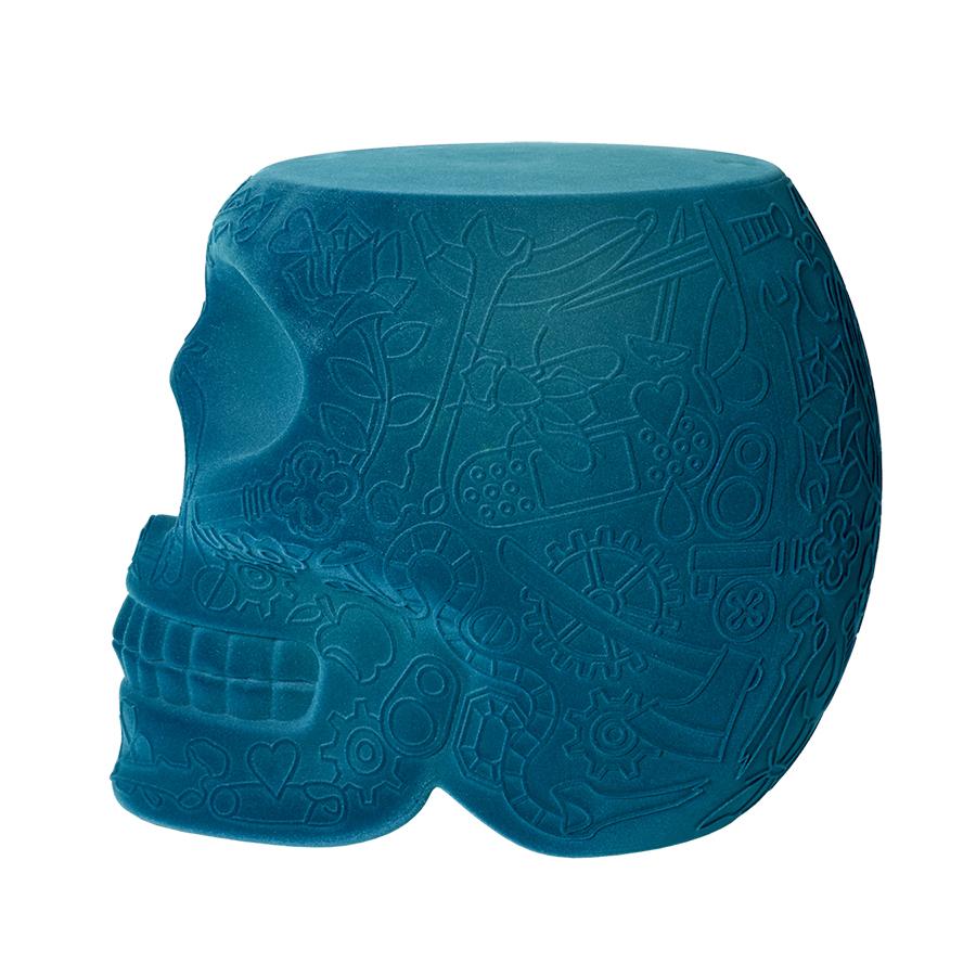 QEEBOO MEXICO STOOL AND SIDE TABLE VELVET FINISH