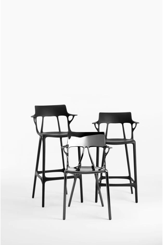 KARTELL stool A.I. STOOL RECYCLED H 65 cm