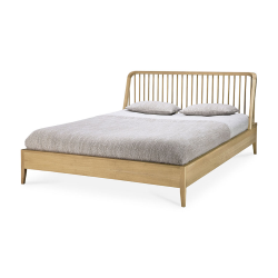 ETHNICRAFT bed SPINDLE for 160x200 cm mattress