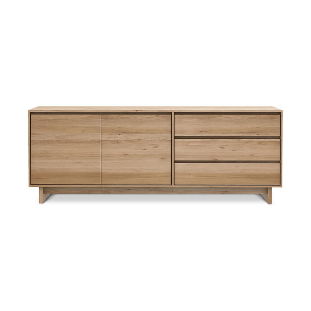 ETHNICRAFT sideboard WAVE with 2 doors and 3 drawers