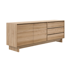 ETHNICRAFT sideboard WAVE with 2 doors and 3 drawers