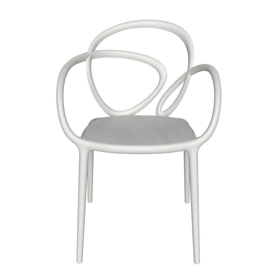 QEEBOO set de 4 chaises LOOP CHAIR sans coussin (Blanc - Polypropylène)