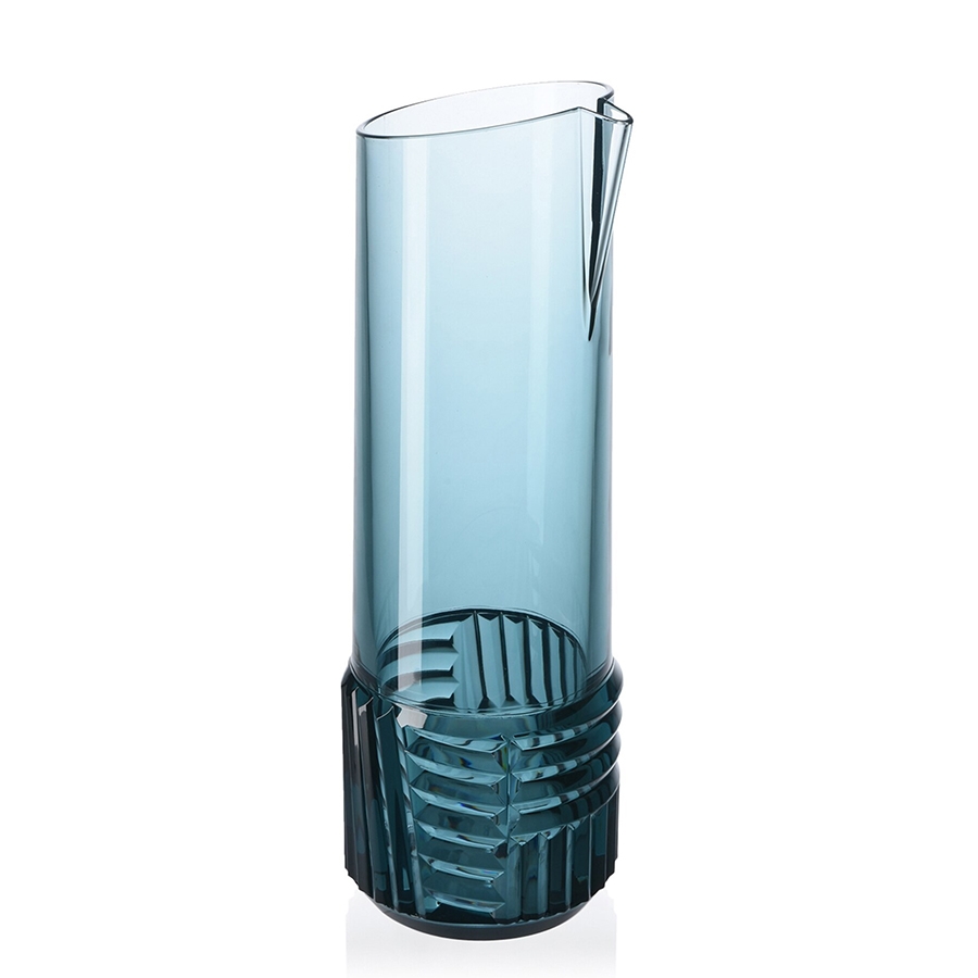 KARTELL carafe TRAMA (Bleu - Technopolymère thermoplastique transparent)