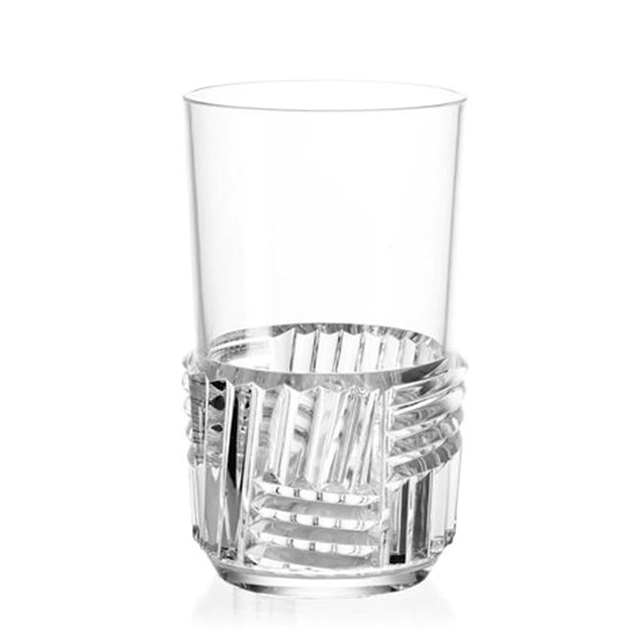 KARTELL set de 4 verres TRAMA (H 15 cm / Cristal - Technopolymère thermoplastique transparent)