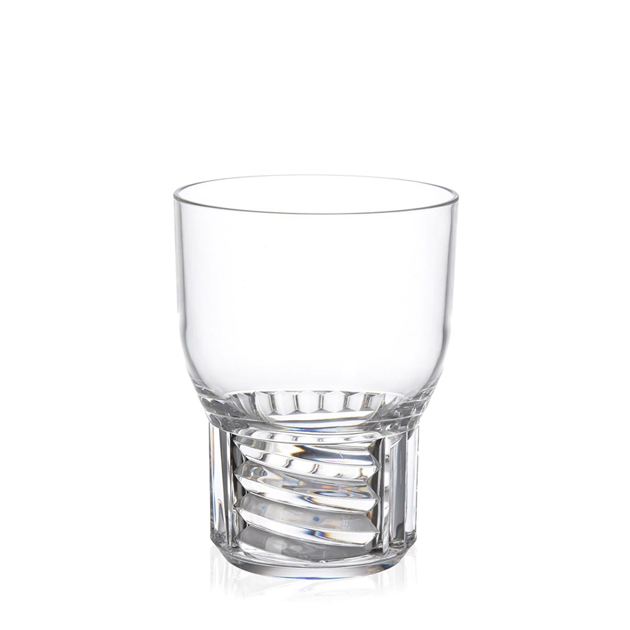 KARTELL set de 4 verres TRAMA (H 11 cm / Cristal - Technopolymère thermoplastique transparent)