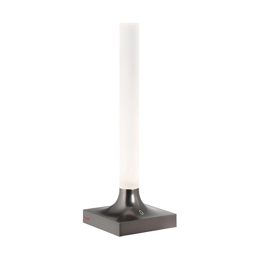 KARTELL lampe de table GOODNIGHT BATTERY (Titane mat - ABS et PMMA)