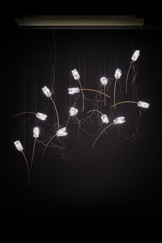 SLAMP lampe à suspension TULIP 7 LINEAR